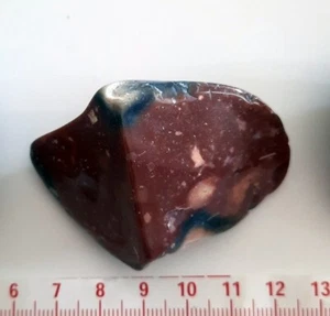 Helgoländer Roter Flint Heilstein Handschmeichler 4 x poliert - Bild 1 von 12