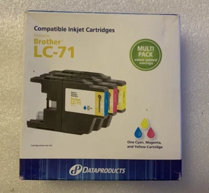 3-Pack Color Ink Cartridges - Compatible w/ Brother LC-71 Dataproducts - Picture 1 of 3