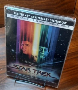 Star Trek The Motion Picture Steelbook (4K/Blu-ray) w/PROTECTIVE SLEEVE-NEW - Picture 1 of 9