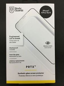 BodyGuardz PRTX Synthetic Glass Screen Protector for iPhone 11 Pro, X & Xs AU