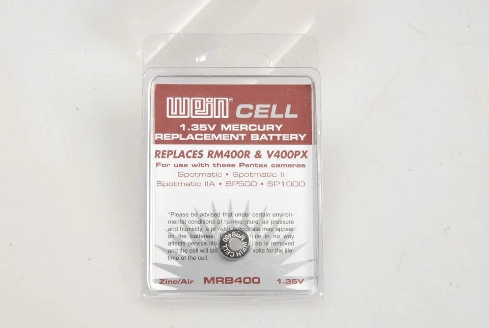 Wein Cell 1.35v Mercury Replacement Camera Battery Rm400r V400px