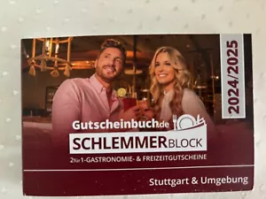 2025 Stuttgart und Umgebung Schlemmerblock Gutscheinbuch inkl PlusCode - Bild 1 von 2