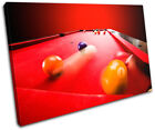 Pool Game Sports SINGLE CANVAS WALL ART Picture Print VA