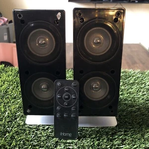iHome iH52 Pair Stereo Speakers With Remote UNTESTED! - Picture 1 of 7