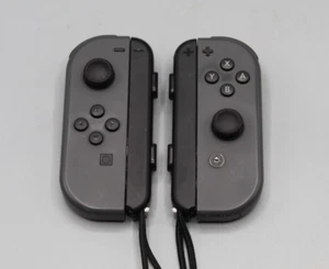 Nintendo Switch Joy-Con Controllers Gray HAC-015 *Pre-owned* FREE SHIPPING - Picture 1 of 8