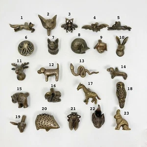 Animal Antique Vintage Cabinet Door Handles Bronze Handmade Cupboard Door - Picture 1 of 204