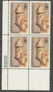 US. 1437. Castillo Sentry Morro, PB4. Pl# con doble transmisor. MNH. 1971 - Imagen 1 de 2