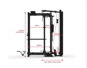 Phase 2 Freestanding Folding Power Rack  Plate Loaded Pulley Ton Of Accessories  - Picture 1 of 19