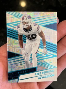 2025 Panini Revolution Greg Rousseau Football Teal Levels /499 SP! Bills - Picture 1 of 2