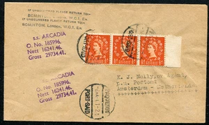 GRAN BRETAÑA (24772): s.s ARCADIA paquebot cancelar/cubierta de Holanda - Imagen 1 de 2