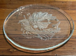 Glass Lyrebird Large plate/ serving platter - Picture 1 of 5