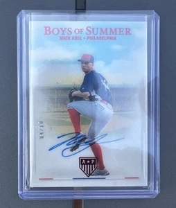 2024 Panini National Treasures Mick Abel Boys Of Summer On Card Red Auto /10 - Picture 1 of 2