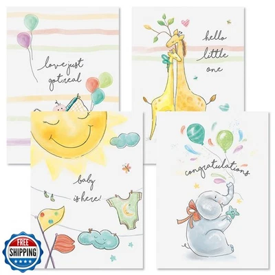 Current Little Miracle Congratulations Baby Greeting Cards - 8 Pack (4 Design - Image 1 of 4