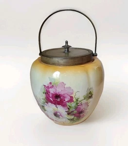 ANTIKE VIKTORIANISCHE KEKS-/KNACKERDOSE MIT DECKEL ESPN  - Bild 1 von 7