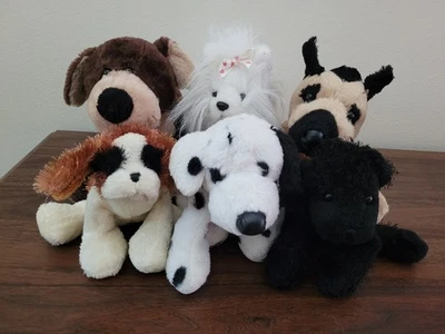 Ganz Webkinz Lot Of 6 Dogs Lot No Codes Dalmatian St. Bernard Mocha Pup Yorkie - Image 1 of 4