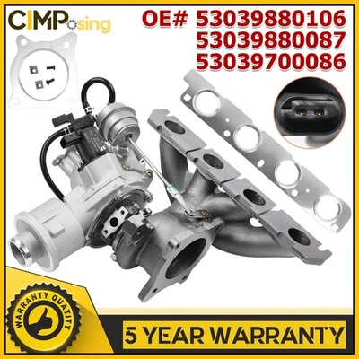 Turbocompresor para Audi A4 Cabriolet (B7) 2005-2008 2,0 L BGB BPG BPJ BUL Foto 1 de 4