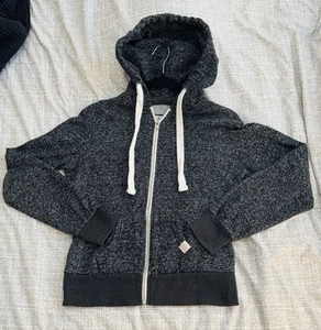 Reflex Life Is Out There Full Zip Up Croped Hoodie Sweat Jacket Womens Med Gray - Picture 1 of 9