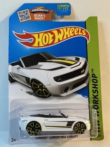 2015 Hot Wheels Workshop Camaro Convertible #246 White - Picture 1 of 6