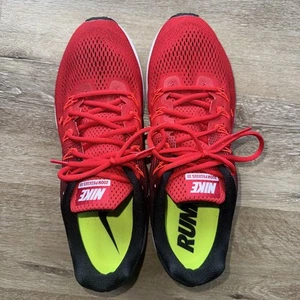 Nike Mens Air Zoom Size 13 Pegasus 33 831352-601 Red Running Shoes Sneakers - Picture 1 of 8