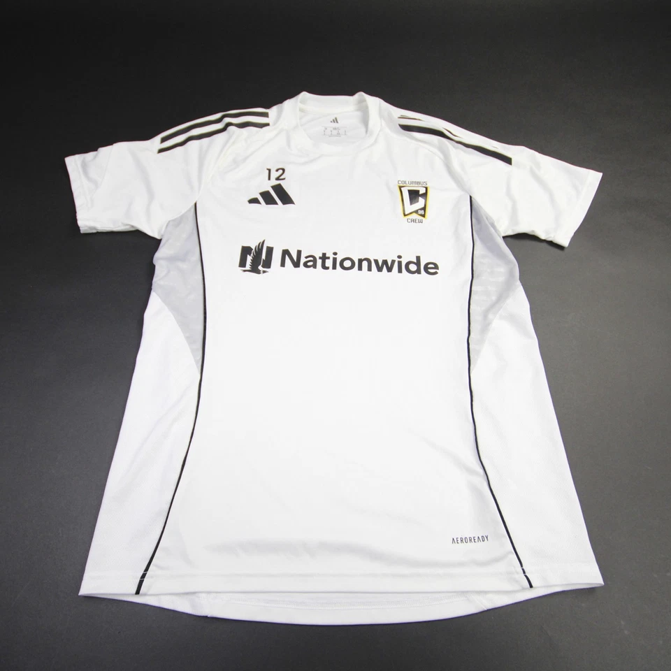 Camiseta de práctica Columbus Crew Adidas - fútbol para hombre blanca usada Foto 1 de 1