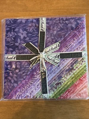 MEADOW HUES - 42 Pieces 10” Squares For Island Batik  - Image 1 of 4