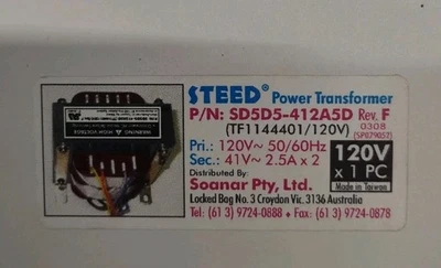 Transformador Corcel SD5D5-412A5D 120V a 41V Foto 1 de 4