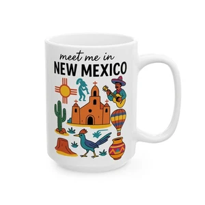 Taza Cerámica Nuevo México Vibe - Colorido Diseño Suroeste, Regalo de Viaje, [...] - Imagen 1 de 6