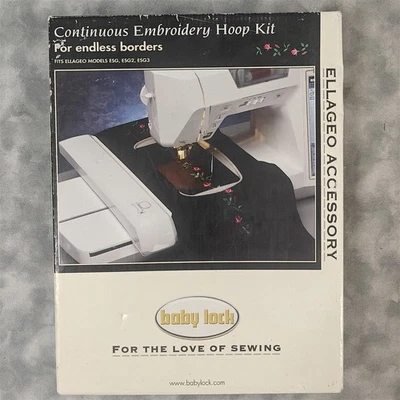 Baby Lock Ellageo Continuous Embroidery Hoop Kit ESG/ESG2/ESG3 7x4in ESG-BK - Image 1 of 4