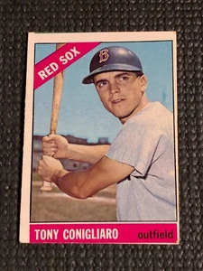 1966 Topps Tony Conigliaro #380 - VG - Miscut Top - Bottom Right Corner Dinged - Picture 1 of 2