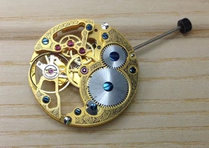 ETA UNITAS 6498 - Uhrwerk - Traditional Skeleton Beauty - Gold - No Sub Second - Bild 1 von 6