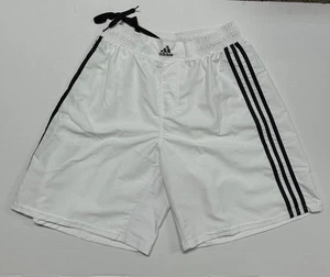 Adidas 3-Streifen weiß Trainingsshorts XL neu ohne Etikett Polyester Sport Fitnessstudio - Bild 1 von 6