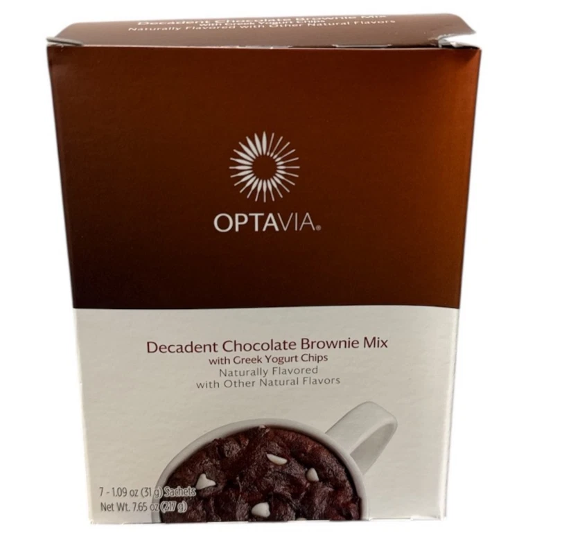 Optavia Decadent Chocolate Brownie Mix 7 Packets Exp 7/26 FREE SHIP - Image 1 of 1