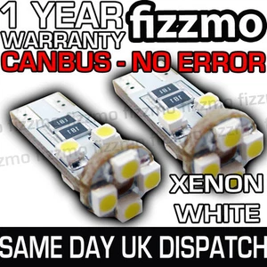 2x 8 Led 501 W5w Canbus Senza Errore Luce Laterale Xenon Lampadina - Picture 1 of 1