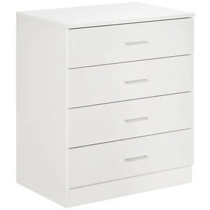 Vertical Storage Cabinet, 4-Drawer Chest with Metal Rails, Anti-Tip, - Picture 1 of 9