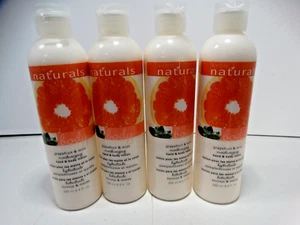 AVON NATURALS GRAPEFRUIT & MINT MOISTURIZING HAND AND BODY LOTION LOT OF 4 - Picture 1 of 4