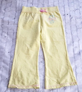 Sanrio Hello kitty Girl's Yellow Cropped Sweatpants sz XL - Picture 1 of 6