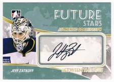 2010-11 BETWEEN THE PIPES AUTOGRAPHS JEFF ZATKOFF AUTO MIAMI REDHAWKS #A-JZ