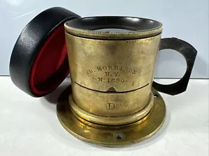 R Morrison New York D Brass Lens 13in f8 New Rapid Copying Leukoscope 8x10 11x14 - Picture 1 of 12