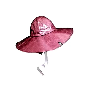 55DSL.COM (Diesel) Large Brim Hat Plum M Cotton Blend, Leather Look VGC Diesel - Picture 1 of 15
