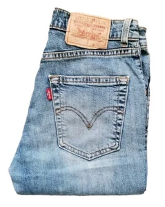 LEVIS 525 Cropped Jeans Womens W26 L24 vintage blue denim red tab - Picture 1 of 12