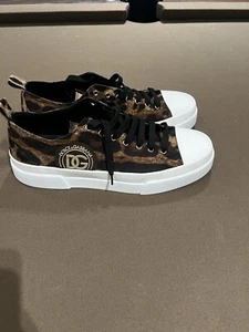 DOLCE & GABBANALEOPARD-PRINT LOW TOP SNEAKERS - Picture 1 of 4