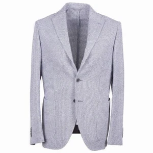 Luigi Borrelli Soft-Constructed Houndstooth Cotton-Linen Sport Coat 40R (Eu50) - Picture 1 of 9
