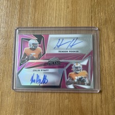 2023 Leaf Metal Hendon Hooker & Jalin Hyatt Silver Prizm Rookie Dual Auto 2/4