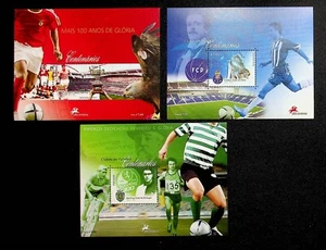 Portugal Sc 2789-91 MNH SET of S/S issue of 2005 - Sport - Soccer - HS09 - Picture 1 of 1