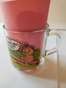 Tazza caffè vetro Garfield McDonald’s Jim Davis 1978 1979 1980 usata - Foto 1 di 8