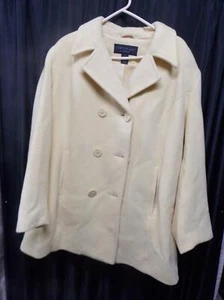 Centigrade Womens Yellow Wool cape coat, vintage era excellent quality size 1x - Picture 1 of 6