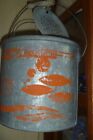 WOODSTREAM "Old Pal" Galvanized Floating Minnow Bucket Oversize 10 Qt. Excellent