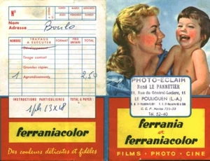 Pochette photos ancienne Ferrania et Ferraniacolor René Le Pannetier 1950 - Picture 1 of 1