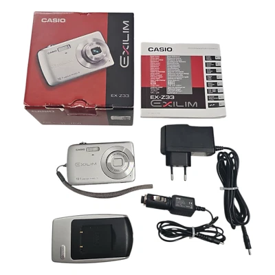 Casio Exilim EX-Z33 Kompakte Digitalkamera 10,1MP Schwarz - geprüft✅ - Bild 1 von 4