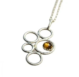 Colgante citrino plata 925 - Imagen 1 de 1